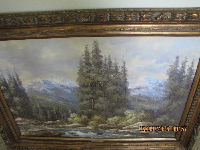 Large 36" x 24" Investment Grade Oil on Canvas by Well Listed Texas Artist W.B. "Dub" Franklin