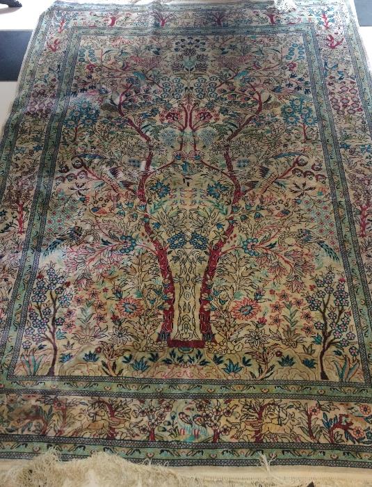 Vintage silk rug