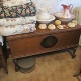 ANTIQUE LOW BOY CHEST