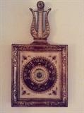 Antique German barometer in florentine frame