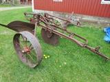 Antique One Bottom Steel Wheel Plow Available Pre Sale