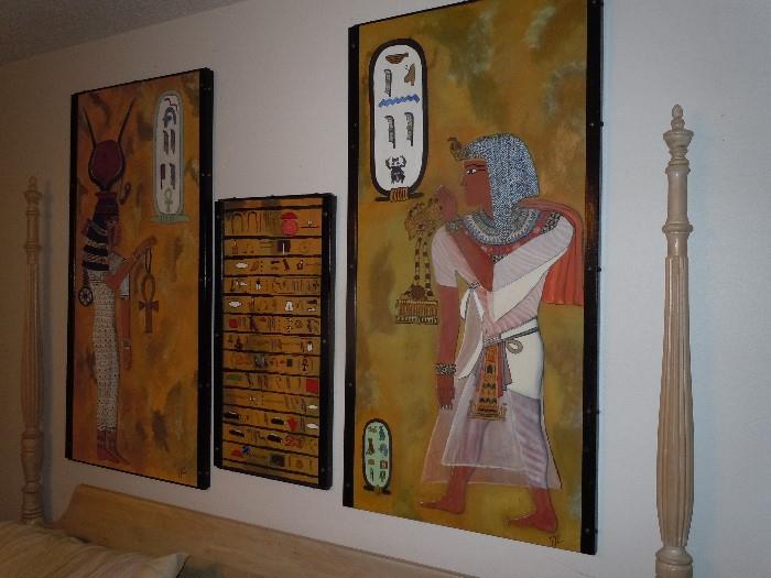 Egyptian oil paintings