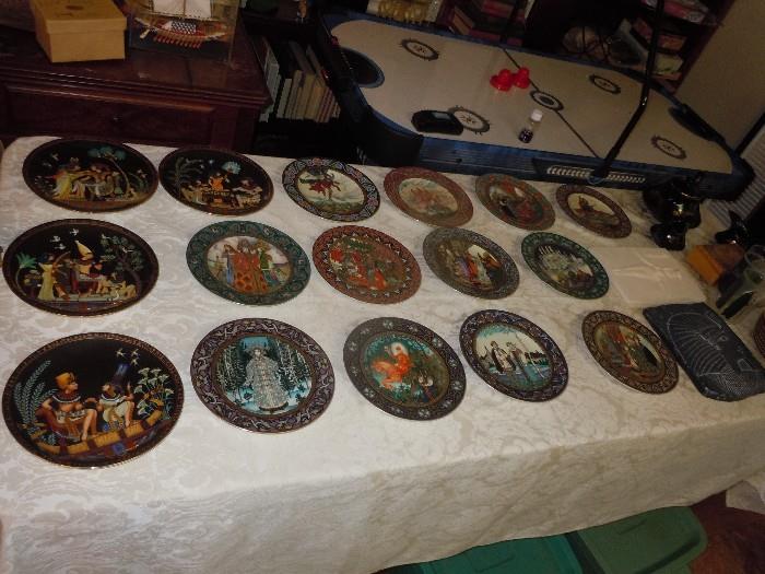 Egyptian, Russian, and Asian collector plates
