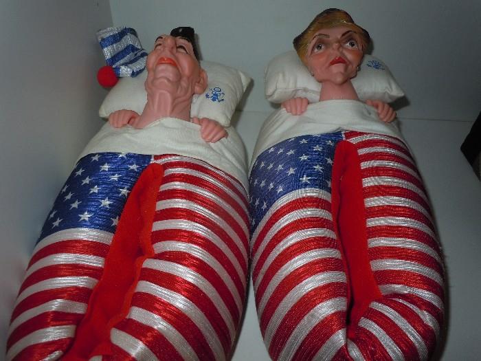 Nancy & Ronald Reagan slippers