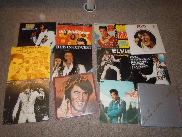 A dozen Elvis albums