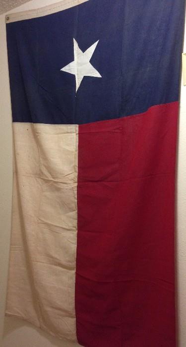 large old Texas flag