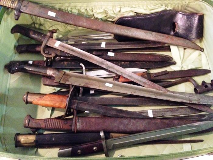 Tip of the iceberg. There are many more WWI and WWII era and antique bayonets and knives. 
