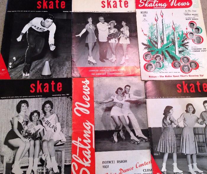 tons of old vintage 40's -050's skate mags. great crafty fun