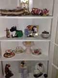 Vintage Teacups, Glassware, Figurines