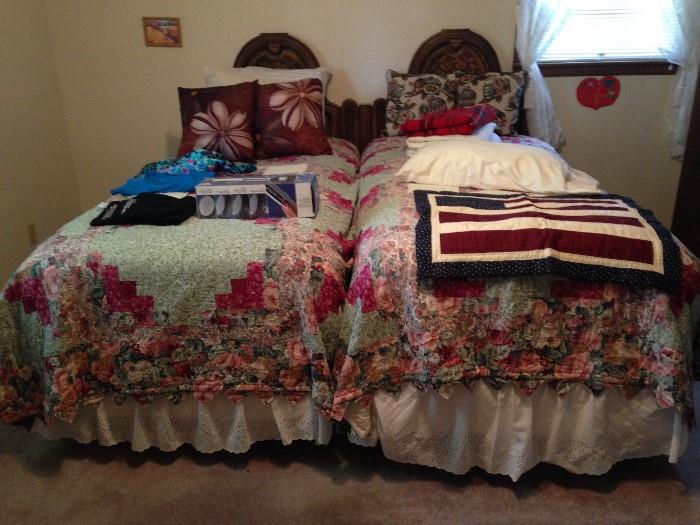 beds, quilts, mattress boxsprings