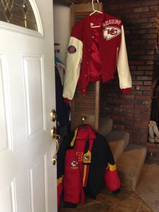 Chiefs jackets, other coats