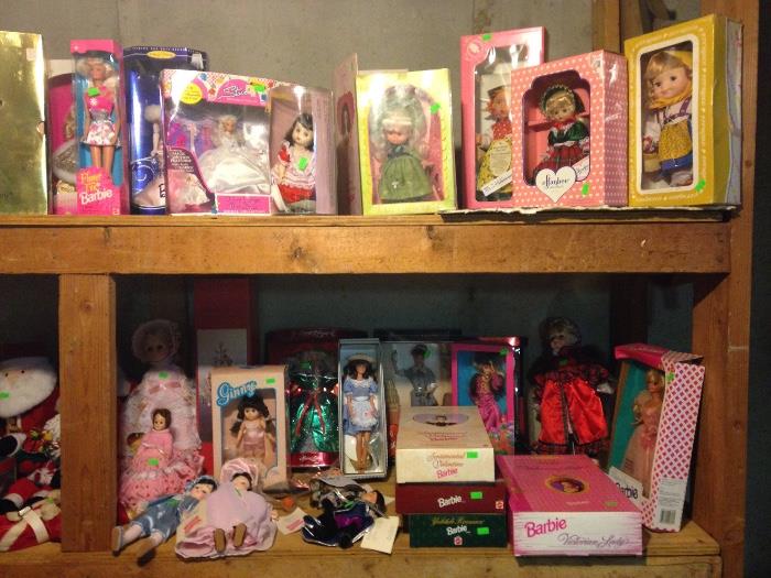 dolls, barbies, hummel doll, vintage, porcelain doll