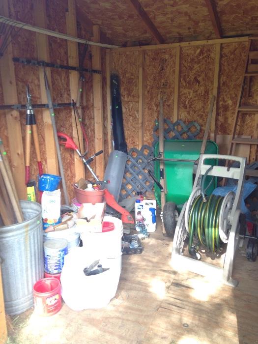 lawn and garden, hoses, tools