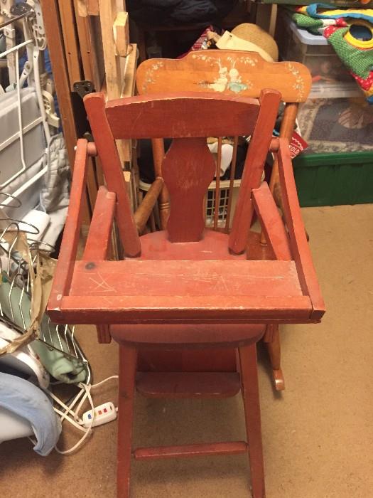 Vintage high chair