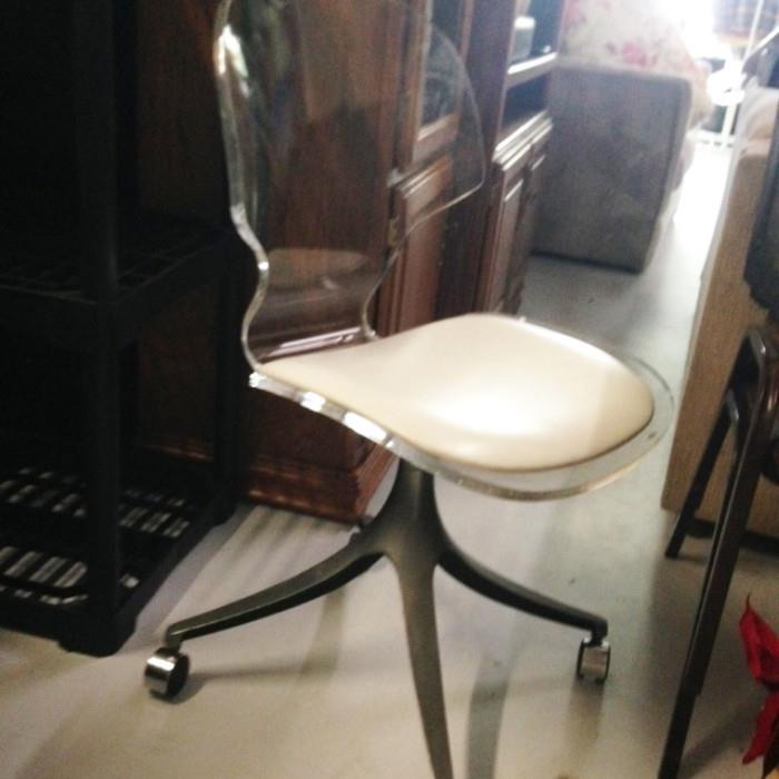 Lucite Office Chair
