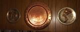 Copper and brass wall decor