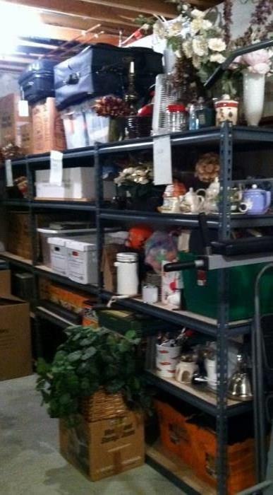 racks and racks of home goods, décor, kitchenware, holiday decorations, etc. 