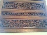 Closer View of Framed Antique Indonesian Door