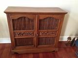 Stylish Hand Carved Antique Teak Cabinet