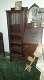 Victorian Oak Side By Side Secretary