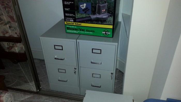 Steel 2 drawer filing cabinets