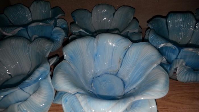 artglass floral bowls