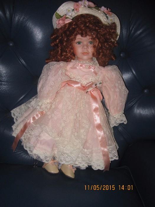 One of many collectible dolls