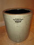 This is the smaller of the two antique crocks.  The owner's grandmother used it for butter!