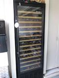 This Vinotemp wine refrigerator is the largest made!  It holds 196 bottles of wine and is dual temperature controlled.
