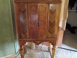 Antique radio cabinet.