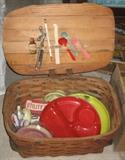 Old Fashioned Picnic Basket