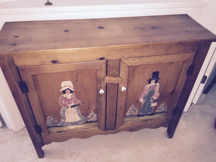 Great example of American Folk Art -- A Cabinet