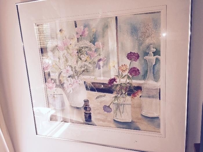 some of the many pieces of art by Dorothy Peer all originals  watercolors, acrylics oils