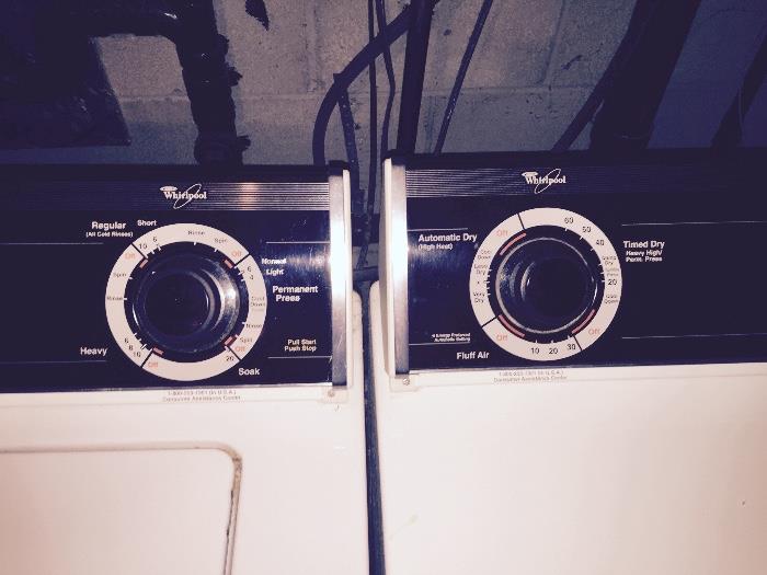 Whirlpool washer and dryer 