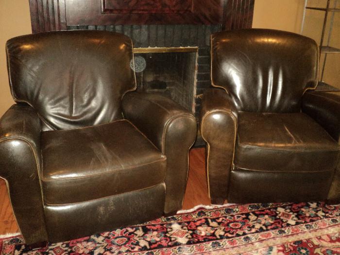 Pair of comfortable leather chairs!