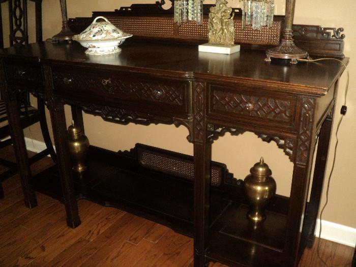 Absolutely beautiful sideboard/buffet --- notice all of the details!!