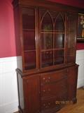 ANTIQUE MAHOGANY CHINA CABINET