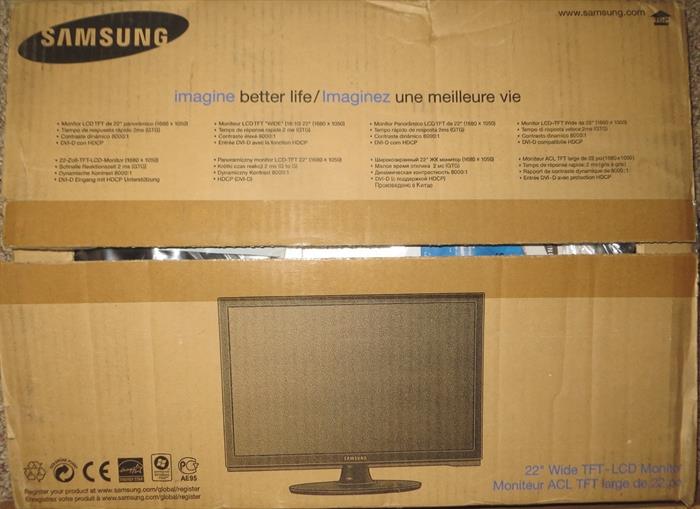 22" Samsung Monitor new