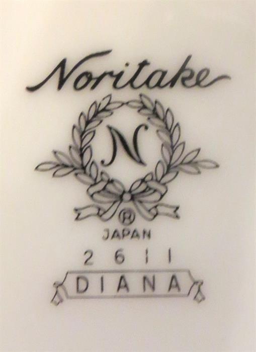 Noritake "Diana" china set. Service for 12