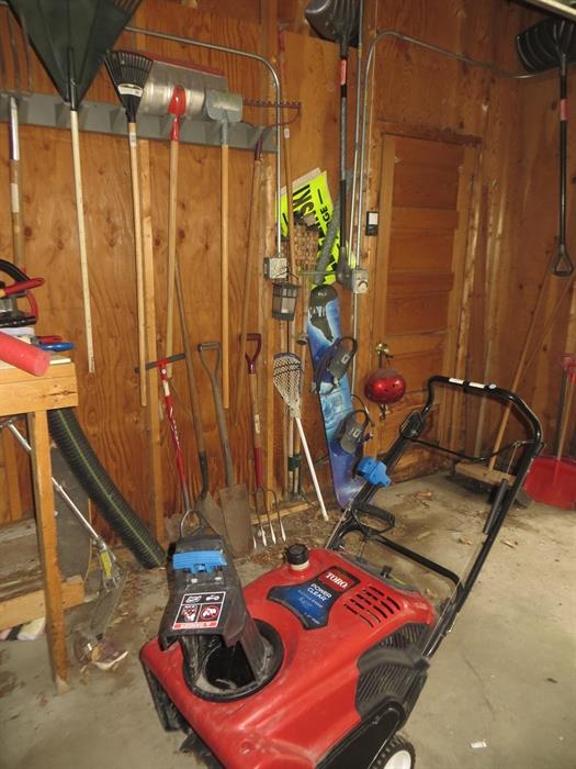 Garden tools and snowblower