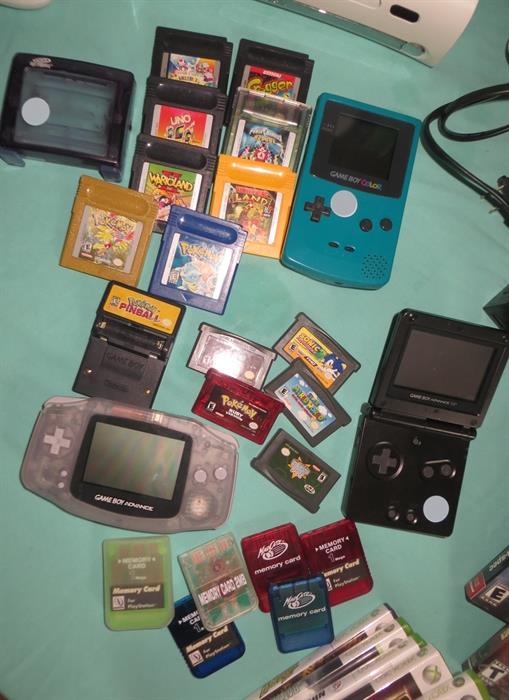 Vintage Gameboys and games