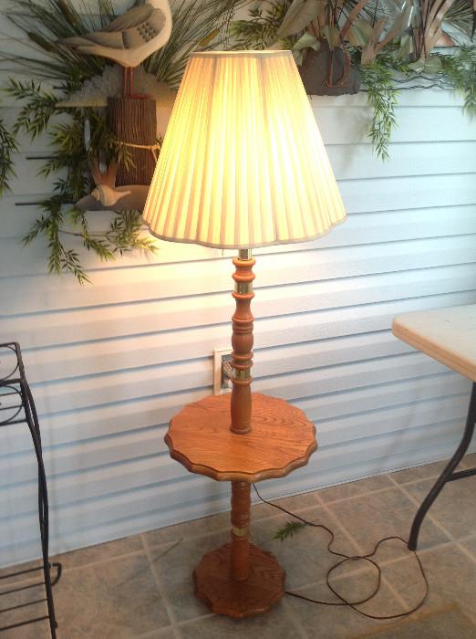 #116 Pie Crust Table Lamp  D16.5XH20.5  ( Lamp Height 56" )  $38