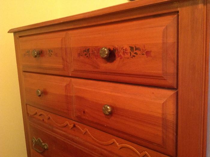 #129 5 Drawer Chest Of Drawers W36xD18xH48  $100