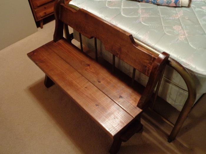 Country Charm Wood Bench