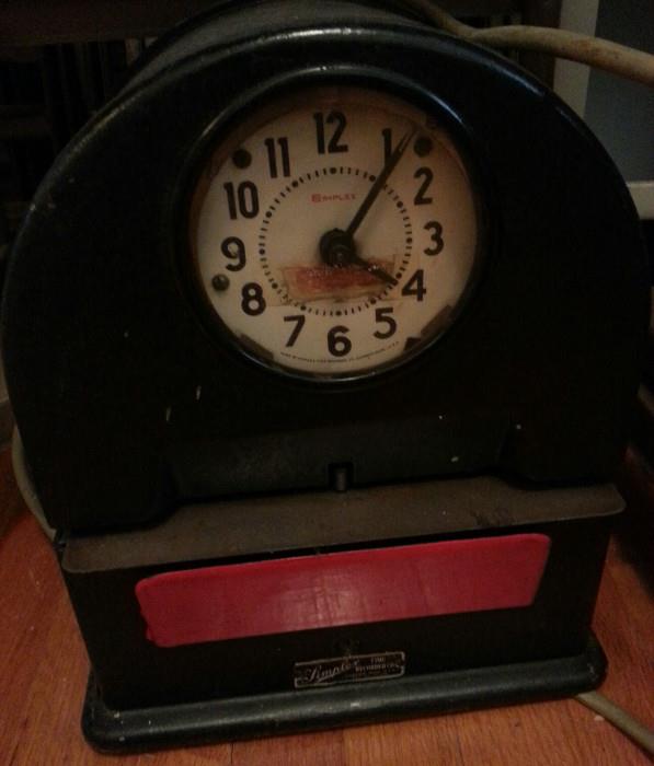 Simplex Vintage Time Clock (1940s?)