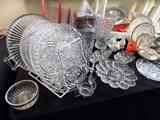 Crystal and glass servewares
