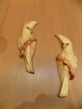 retro chalkware birds
