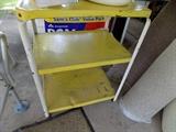retro metal rolling cart