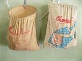 vintage clothespin bags and clothespins...you remember hanging clothes "on the line"??