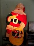 vintage lighted Santa